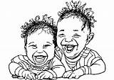 Laughing Simple Babies Coloring Page · Creative Fabrica sketch template