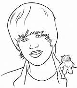 Justin Bieber Coloring Sheets Printable Pages sketch template