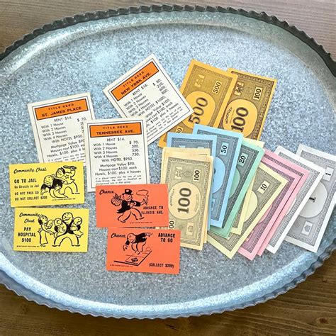 Set C Vintage Monopoly Game Pieces | Etsy