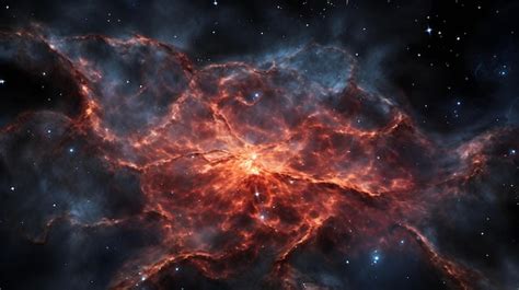 Premium AI Image | A detailed image of the Crab Nebula a supernova remnant