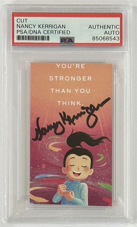 NANCY KERRIGAN SIGNED OLYMPICS BOOKMARK CUT SIGNATURE AUTOGRAPH PSA DNA COA | Autographia