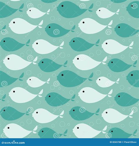 Seamless Fish Pattern Royalty Free Stock Photos - Image: 8265788