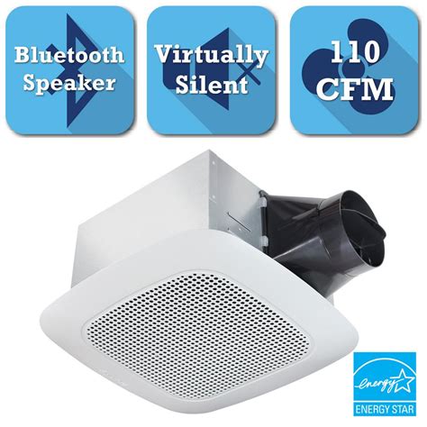 Delta Breez Signature Series 110 CFM Ceiling Bathroom Exhaust Fan with Bluetooth Speaker ...