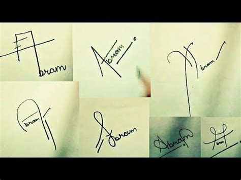 How to Draw Signature like a Billionaire (For Alphabet "A") - YouTube | Cool signatures ...