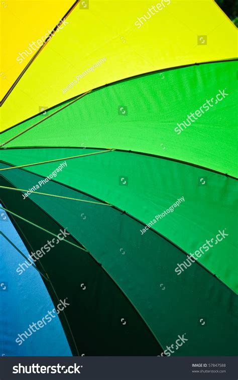 Bright Colored Detail Of Inside Of Open Umbrella Stock Photo 57847588 : Shutterstock