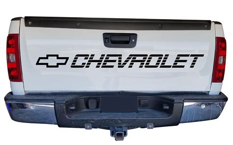 Buy Chevrolet Tailgate Bed Decal Sidebed Sticker Silverado SS 1500 350 454 Lettering Vinyl Sign ...