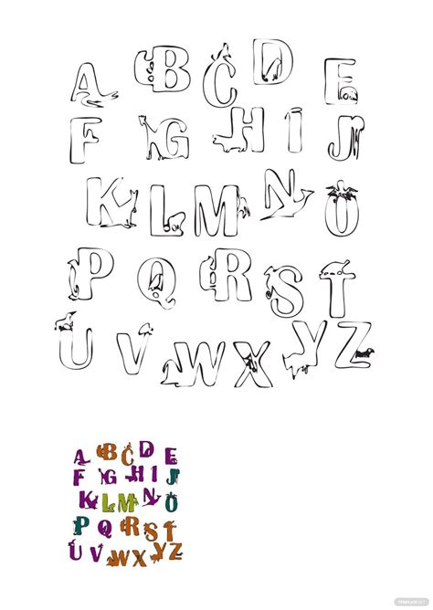 Animal Alphabet Font