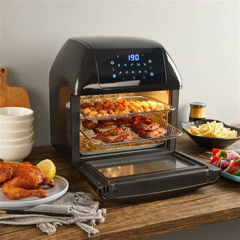 Yeeyo Electric Air Fryer Rotisserie Oven 10-in-1 Fryer 12 Litre 1500W