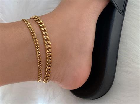 Curb Chain Anklet – Luv Mei