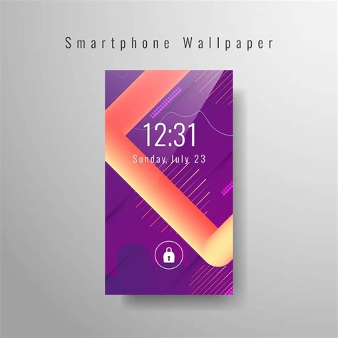 Abstract Smartphone Wallpaper Trendy - Free Vector Template Download - HD Stock Images