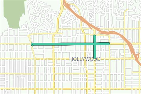 Hollywood Walk Of Stars Map