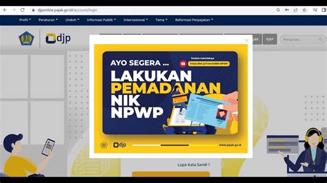 CARA VALIDASI PEMADANAN NIK KTP MENJADI NOMOR NPWP PAJAK DJPOnline [NIK JADI NPWP] - YouTube