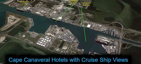 Cape Canaveral Hotels with BEST VIEWS of Cruise Ships at Port Canaveral ...