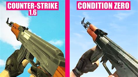 Counter-Strike 1.6 vs Counter-Strike Condition Zero - Weapons Comparison - YouTube