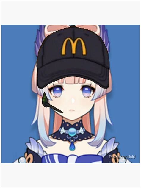 "McDonalds Sanganomiya Kokomi Genshin Impact meme" Sticker for Sale by ...