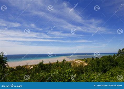 Elberta Beach, Frankfort, Michigan in Summer Stock Image - Image of ...