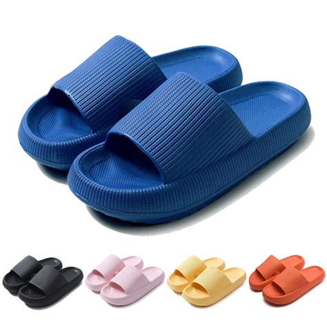 EV SPACES - Shower Shoes Pillow Slides Sandals Women Men Summer ...