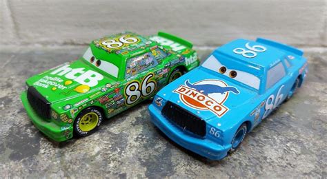 CHICK HICKS "HTB" & "DINOCO" - Mattel Disney Pixar Cars 1:55 Diecast ...