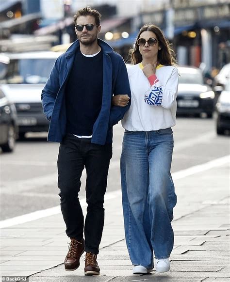 Jamie Dornan and wife Amelia Warner link arms during romantic lunch date - ReadSector