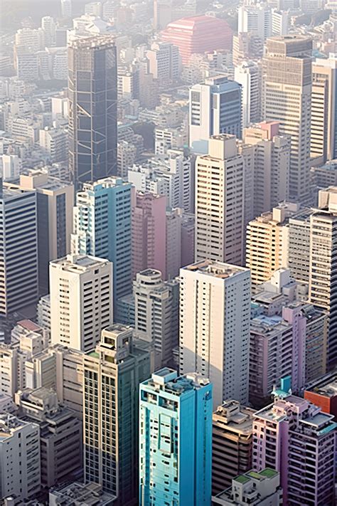 Some Tall Buildings With Tall Buildings Are Seen In This Aerial View Background Wallpaper Image ...