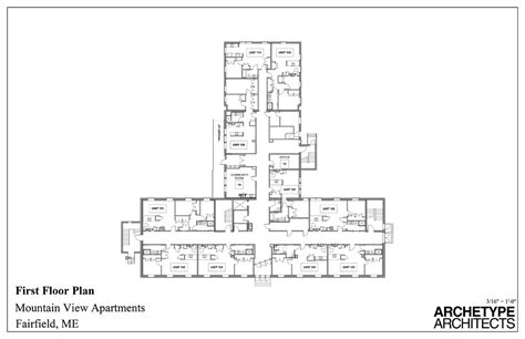 Floor and unit plans – Mountain View Apartments in Fairfield, Maine