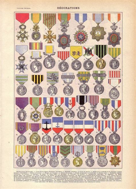 French medals | Military medals, Eclectic artwork, Military decorations