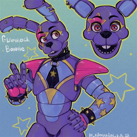 Glamrock Bonnie [Fanart | Fnaf:SB] by KimmarionSA on DeviantArt