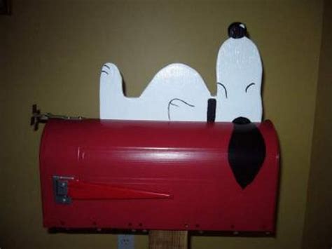 Novelty Mailboxes Snoopy Mailbox Red | Etsy