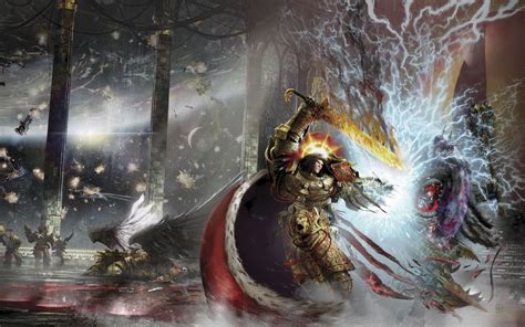 The God Emperor vs Horus Warhammer 40k Artwork, Warhammer 40000, Original Wallpaper, Hd ...