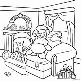 Twas The Night Before Christmas Coloring Page 36322 29212 sketch template