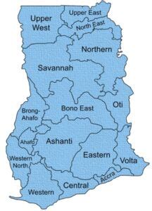 Ghana has 16 administrative regions which all have their unique features