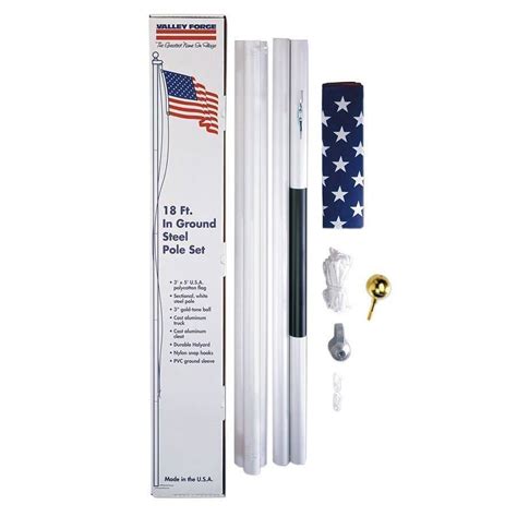 Valley Forge 18-Foot Steel Flag Pole Kit