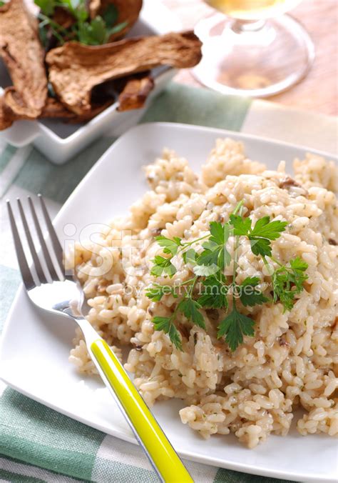 Risotto With Porcini Mushrooms Stock Photo | Royalty-Free | FreeImages