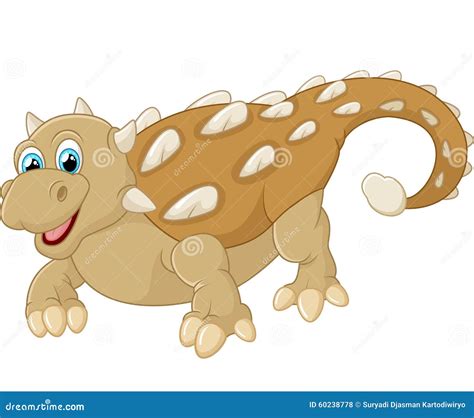 Cartoon Happy Ankylosaurus Stock Photography | CartoonDealer.com #60238778