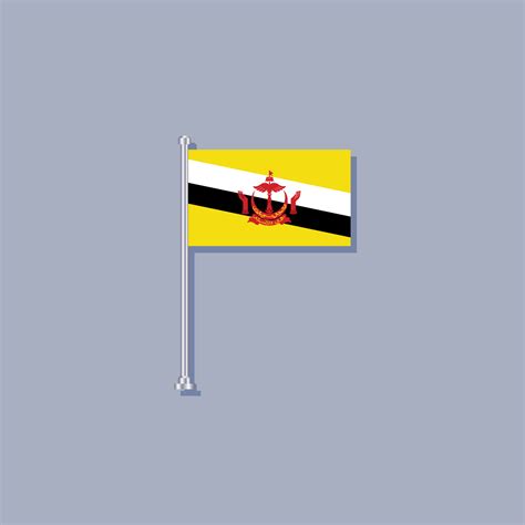 Illustration of Brunei flag Template 11021932 Vector Art at Vecteezy