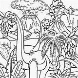 Dinosaurs Volcano Volcan Dinosaure Kleurplaten Dinosaurus Vulkaan Dino  sketch template