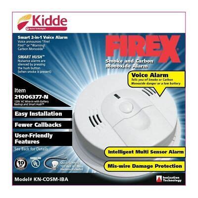 kidde kn cosm IB Hardwired Combination Carbon Monoxide & Smoke Alarm | eBay