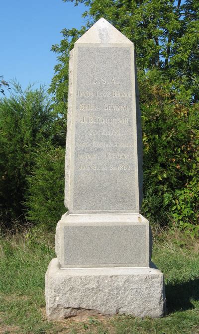 Civil War monument to the Texas Brigade at Gettysburg