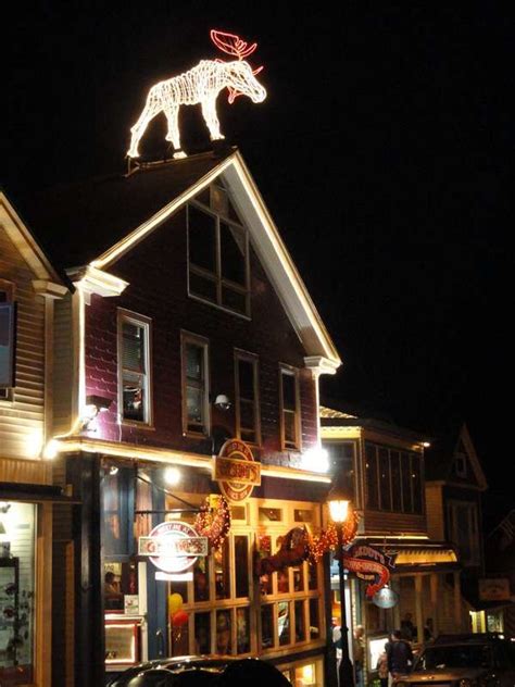 Geddy's Pub, Bar Harbor, Maine - the bright lights of the main street | Bar harbor maine, Maine ...