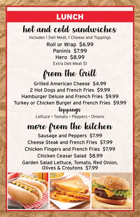 Deli Menu | Met Fresh - Bayonne