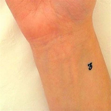 3 Tattoo | Number tattoos, Wrist tattoos, Small tattoos