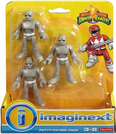 Power Rangers Mighty Morphin Imaginext Putty Patrol Mini Figure 3-Pack Mattel Toys - ToyWiz