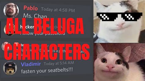 Beluga All Characters Discord - Beluga 's Discord Universe (UPDATED) - YouTube