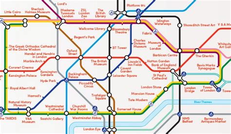 This Alternative Tube Map Shows You The Best Things To Do At Each Stop - Secret London