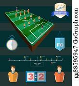 9 Football Stadium Playfield Side View Clip Art | Royalty Free - GoGraph