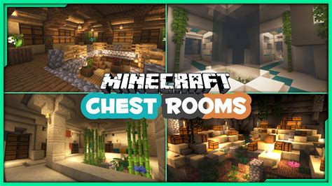 4 Minecraft Storage Room Designs - YouTube