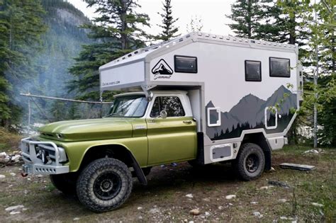 '65 Chevy and OE Summit Rig Fuses Old and New | Truck Camper Adventure | Overland truck, Slide ...