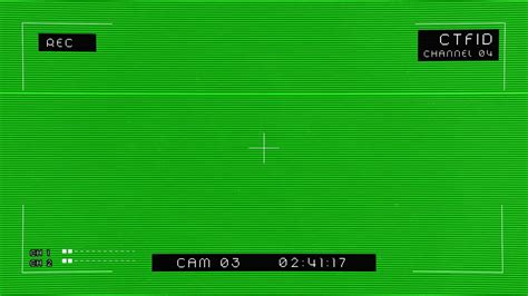4k Green Screen CCTV Security Camera video overlay Smudges Grain Glitch ...