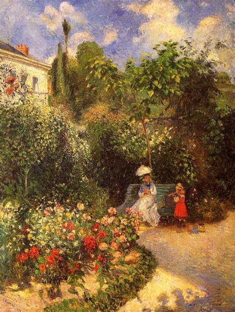 The Garden at Pontoise by Camille Pissarro