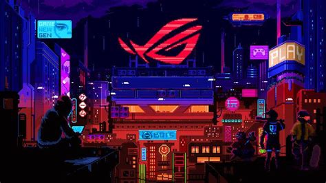 ArtStation - ROG Wallpaper Design, Pixel Jeff | 4k gaming wallpaper, Animated wallpaper for pc ...